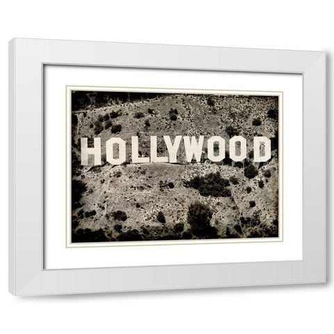 Hollywood White Modern Wood Framed Art Print with Double Matting by Kimberly, Allen