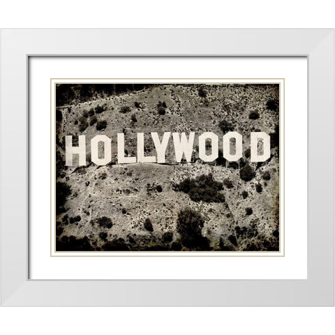 Hollywood White Modern Wood Framed Art Print with Double Matting by Kimberly, Allen