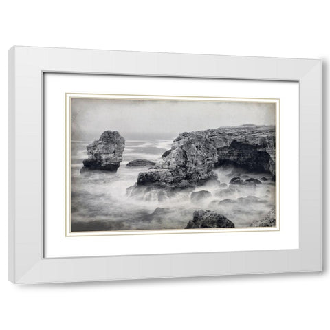 Crashing White Modern Wood Framed Art Print with Double Matting by Kimberly, Allen