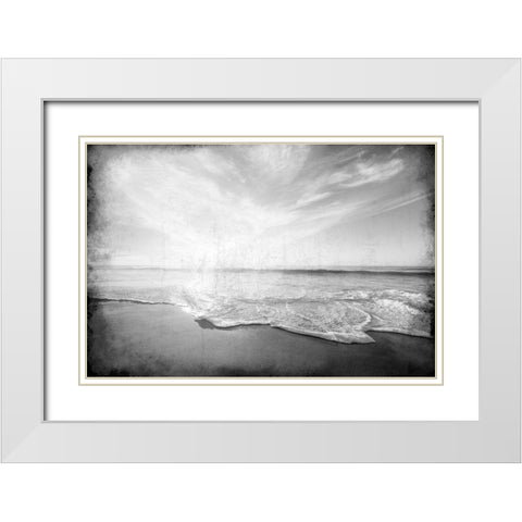 A Day at the Coast White Modern Wood Framed Art Print with Double Matting by Kimberly, Allen