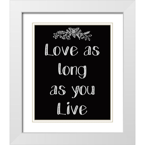 As Much 2 White Modern Wood Framed Art Print with Double Matting by Kimberly, Allen