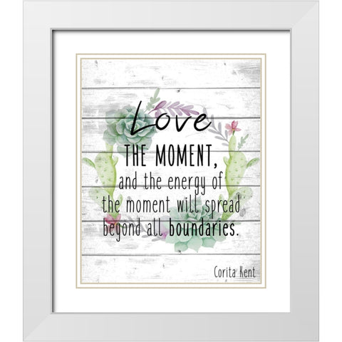 Small Things B White Modern Wood Framed Art Print with Double Matting by Kimberly, Allen