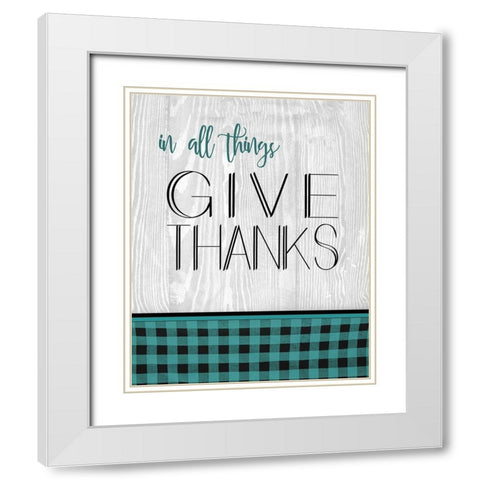 In All Things White Modern Wood Framed Art Print with Double Matting by Kimberly, Allen