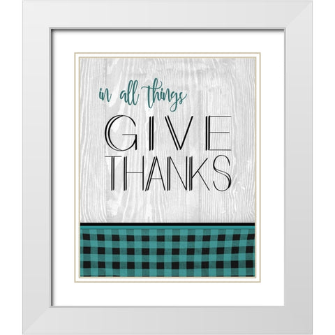 In All Things White Modern Wood Framed Art Print with Double Matting by Kimberly, Allen
