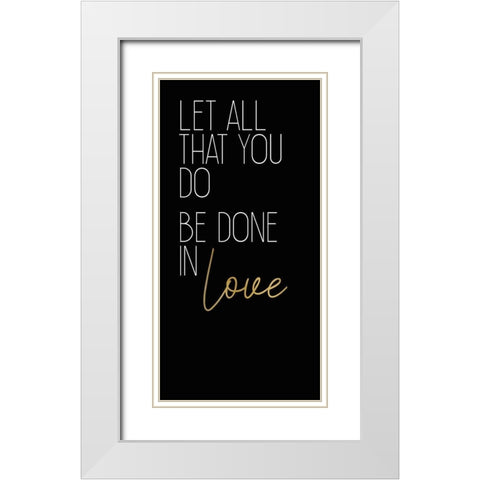 Be Still 2 White Modern Wood Framed Art Print with Double Matting by Kimberly, Allen