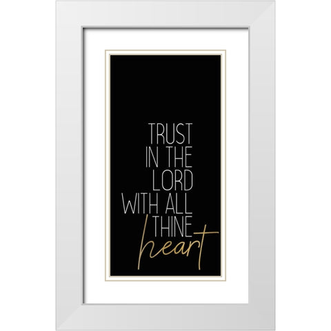 Be Still 3 White Modern Wood Framed Art Print with Double Matting by Kimberly, Allen