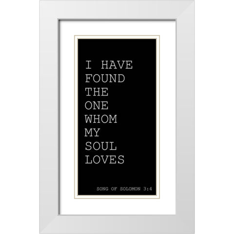 I have Found White Modern Wood Framed Art Print with Double Matting by Kimberly, Allen