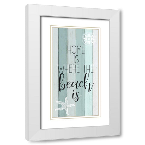 Live in the Sun 3 White Modern Wood Framed Art Print with Double Matting by Kimberly, Allen