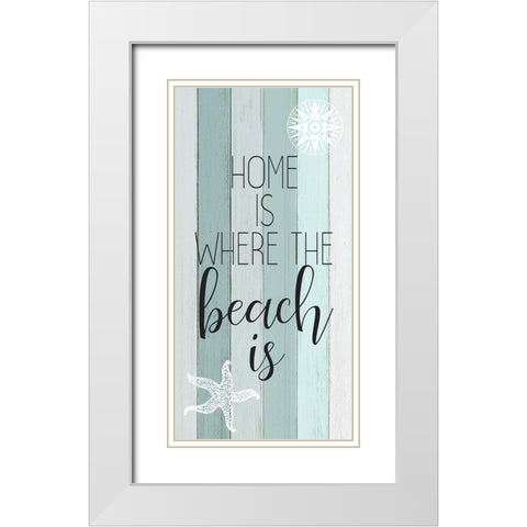 Live in the Sun 3 White Modern Wood Framed Art Print with Double Matting by Kimberly, Allen