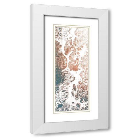 Bubble 3 White Modern Wood Framed Art Print with Double Matting by Kimberly, Allen