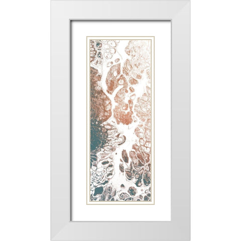 Bubble 3 White Modern Wood Framed Art Print with Double Matting by Kimberly, Allen