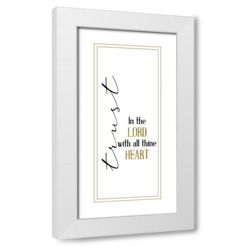 All Trusting White Modern Wood Framed Art Print with Double Matting by Allen, Kimberly
