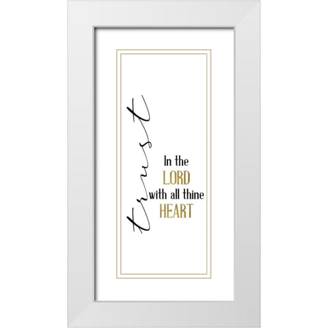 All Trusting White Modern Wood Framed Art Print with Double Matting by Allen, Kimberly