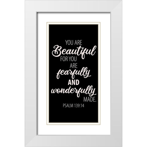 Wonderfully Made 1 White Modern Wood Framed Art Print with Double Matting by Allen, Kimberly