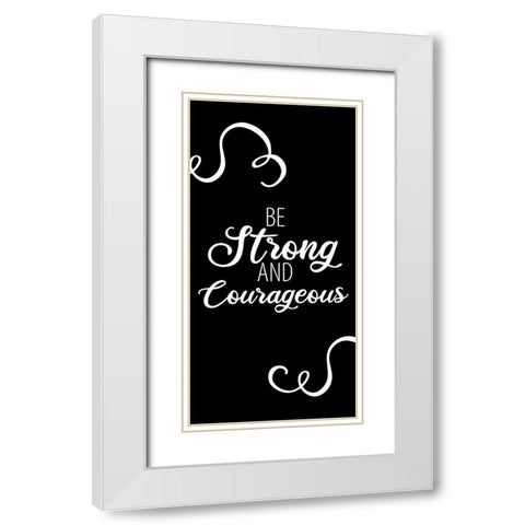 Strong 1 White Modern Wood Framed Art Print with Double Matting by Allen, Kimberly