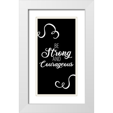 Strong 1 White Modern Wood Framed Art Print with Double Matting by Allen, Kimberly