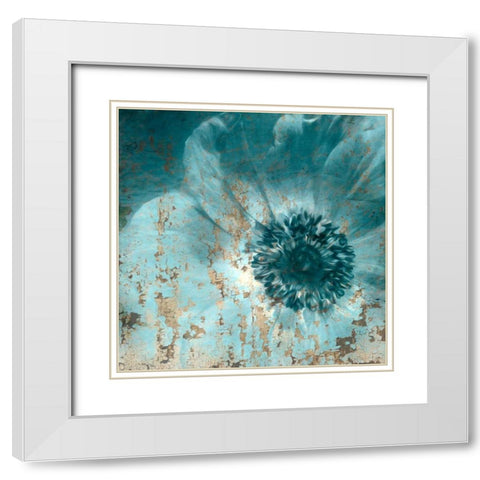 Seaside Bloom White Modern Wood Framed Art Print with Double Matting by Allen, Kimberly
