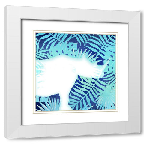 On Jungle Safari 2 White Modern Wood Framed Art Print with Double Matting by Kimberly, Allen