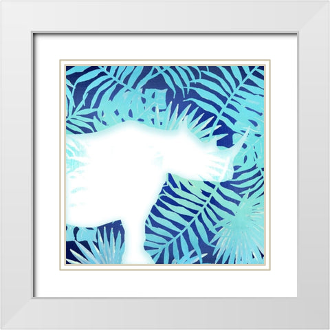 On Jungle Safari 2 White Modern Wood Framed Art Print with Double Matting by Kimberly, Allen