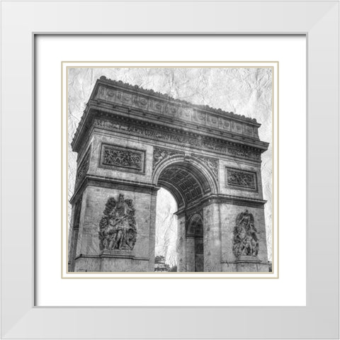 My Dreams 1 White Modern Wood Framed Art Print with Double Matting by Kimberly, Allen