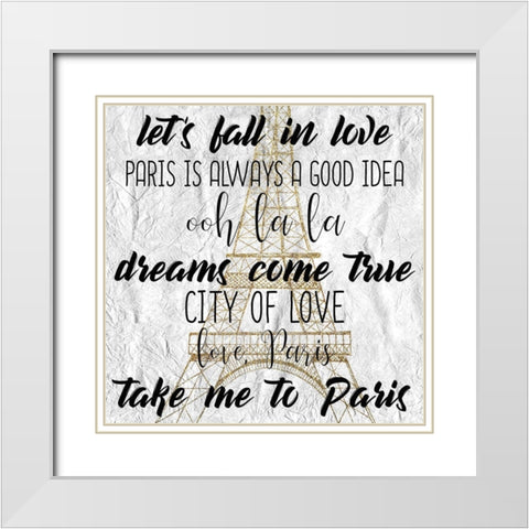 My Dreams 2 White Modern Wood Framed Art Print with Double Matting by Kimberly, Allen