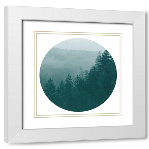 Forest Dreams 1 White Modern Wood Framed Art Print with Double Matting by Kimberly, Allen