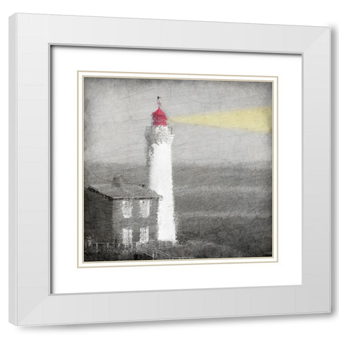 Beacon White Modern Wood Framed Art Print with Double Matting by Kimberly, Allen