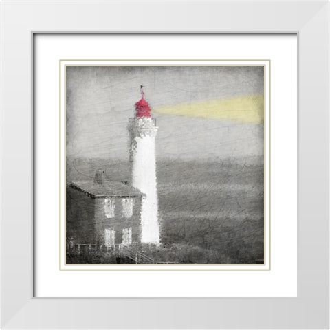Beacon White Modern Wood Framed Art Print with Double Matting by Kimberly, Allen