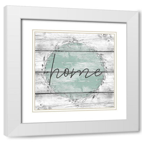 Home White Modern Wood Framed Art Print with Double Matting by Kimberly, Allen