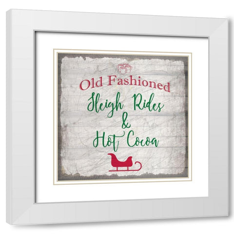 Nostalgic Christmas 4 White Modern Wood Framed Art Print with Double Matting by Kimberly, Allen