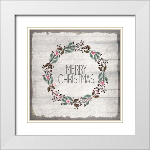 Nostalgic Christmas 9 White Modern Wood Framed Art Print with Double Matting by Kimberly, Allen