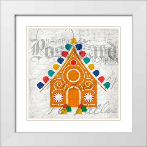 Nostalgic Christmas 7 White Modern Wood Framed Art Print with Double Matting by Kimberly, Allen