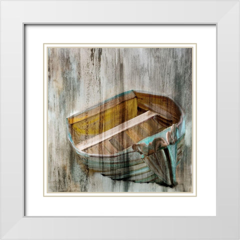 Beached White Modern Wood Framed Art Print with Double Matting by Kimberly, Allen