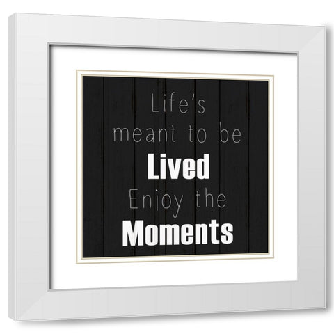 Journey 3 White Modern Wood Framed Art Print with Double Matting by Kimberly, Allen