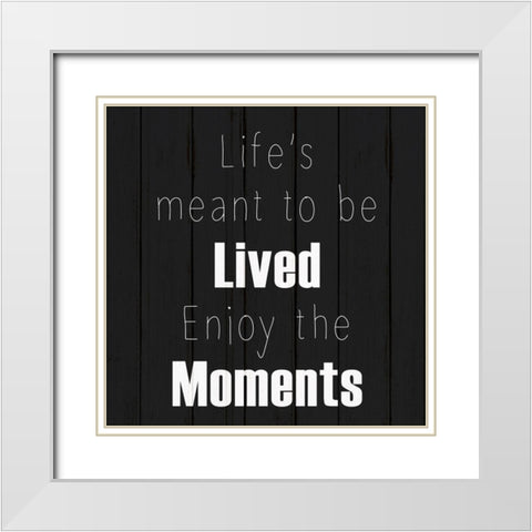 Journey 3 White Modern Wood Framed Art Print with Double Matting by Kimberly, Allen
