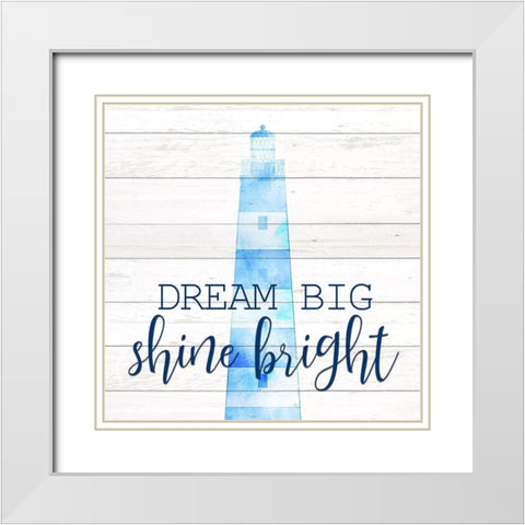 Coastal Life 2 White Modern Wood Framed Art Print with Double Matting by Kimberly, Allen