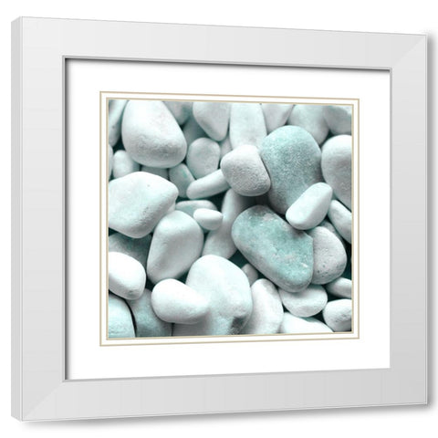 Inhale Exhale 3 White Modern Wood Framed Art Print with Double Matting by Kimberly, Allen