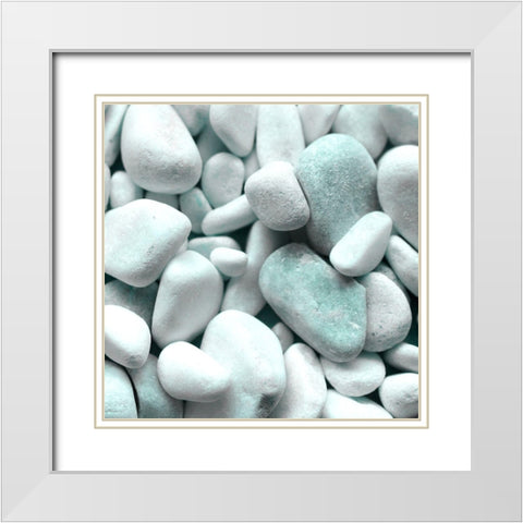 Inhale Exhale 3 White Modern Wood Framed Art Print with Double Matting by Kimberly, Allen