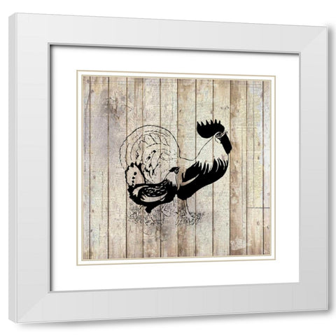 Farm Life 3 White Modern Wood Framed Art Print with Double Matting by Allen, Kimberly