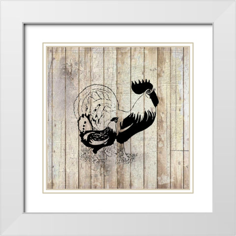 Farm Life 3 White Modern Wood Framed Art Print with Double Matting by Allen, Kimberly