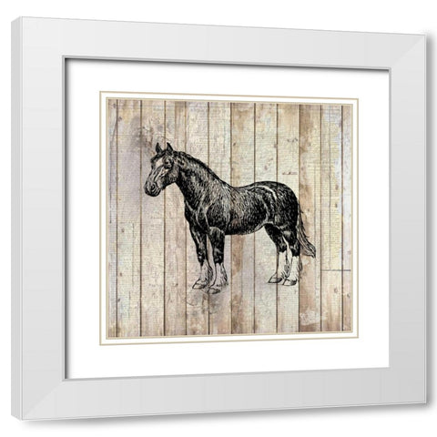 Farm Life 4 White Modern Wood Framed Art Print with Double Matting by Allen, Kimberly