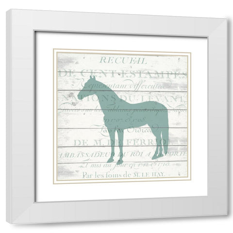 Farm Life B White Modern Wood Framed Art Print with Double Matting by Kimberly, Allen