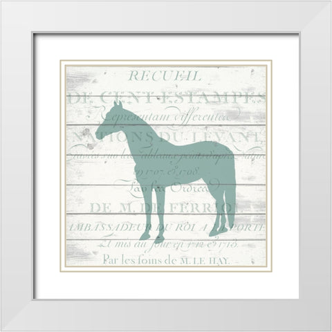 Farm Life B White Modern Wood Framed Art Print with Double Matting by Kimberly, Allen