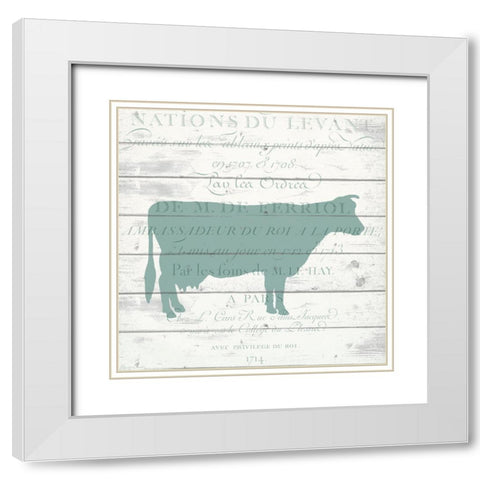 Farm Life C White Modern Wood Framed Art Print with Double Matting by Kimberly, Allen