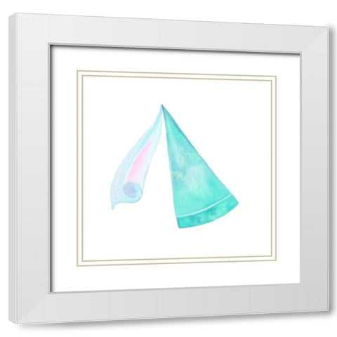 Once Upon 1 White Modern Wood Framed Art Print with Double Matting by Kimberly, Allen