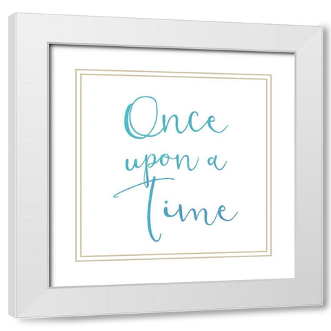 Once Upon 2 White Modern Wood Framed Art Print with Double Matting by Kimberly, Allen