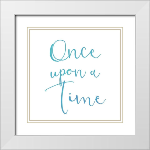 Once Upon 2 White Modern Wood Framed Art Print with Double Matting by Kimberly, Allen