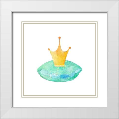 Once Upon 3 White Modern Wood Framed Art Print with Double Matting by Kimberly, Allen