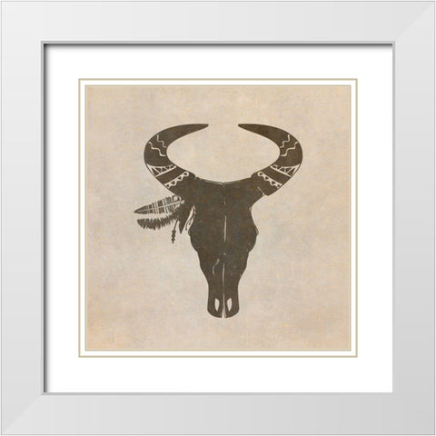 Mandala Animal 2 White Modern Wood Framed Art Print with Double Matting by Kimberly, Allen