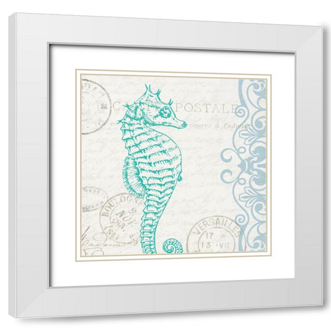 Lucky Enough 4 White Modern Wood Framed Art Print with Double Matting by Kimberly, Allen